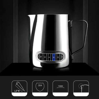 Coffee Latte Milk Frothing Jug Milk Frother Pitcher Stainless Steel Jug Espresso Barista Pitcher Milk Pot Coffee Accessories