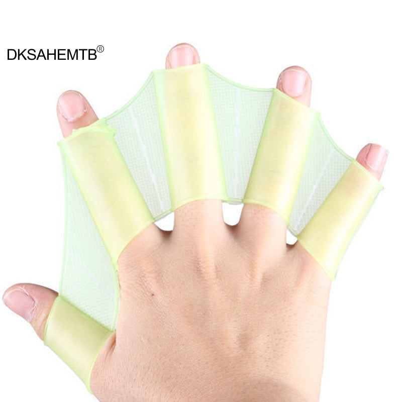 Swimming Flip Board Training Gloves Freestyle Rowing Sailor's Palm Silicone Pad Palm Duck Palm Fingertips Diving Equipment