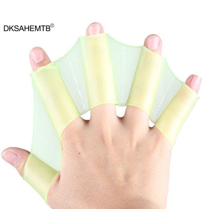 Swimming Flip Board Training Gloves Freestyle Rowing Sailor's Palm Silicone Pad Palm Duck Palm Fingertips Diving Equipment