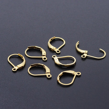 10pcs/Lot 316 Stainless Steel     Ear ring French D Buckle Ear Hook Wholesale Never Tarnish