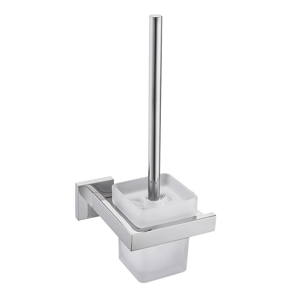Black Stainless Steel Square Wall-mounted Bathroom Accessories Toilet Brush