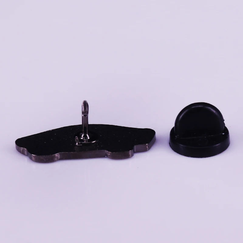 Vegan Enamel Pin Hamburger Broccoli Carrot Pussy Vegetarian Vegetables Badge Cartoon Brooch