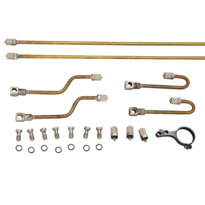 Upgrade 360L Excavator Hydraulic Copper Pipe Quick Connector Set For 1/14 RC Hydraulic Excavator JD-106 Engineering vehicle Part