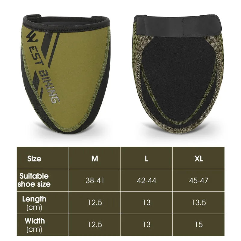 WEST BIKING Bicycle Half Shoe Cover Windproof Non-slip Cycling Boot Cover MTB Road Bike Waterproof Overshoes Bicycle Equipment