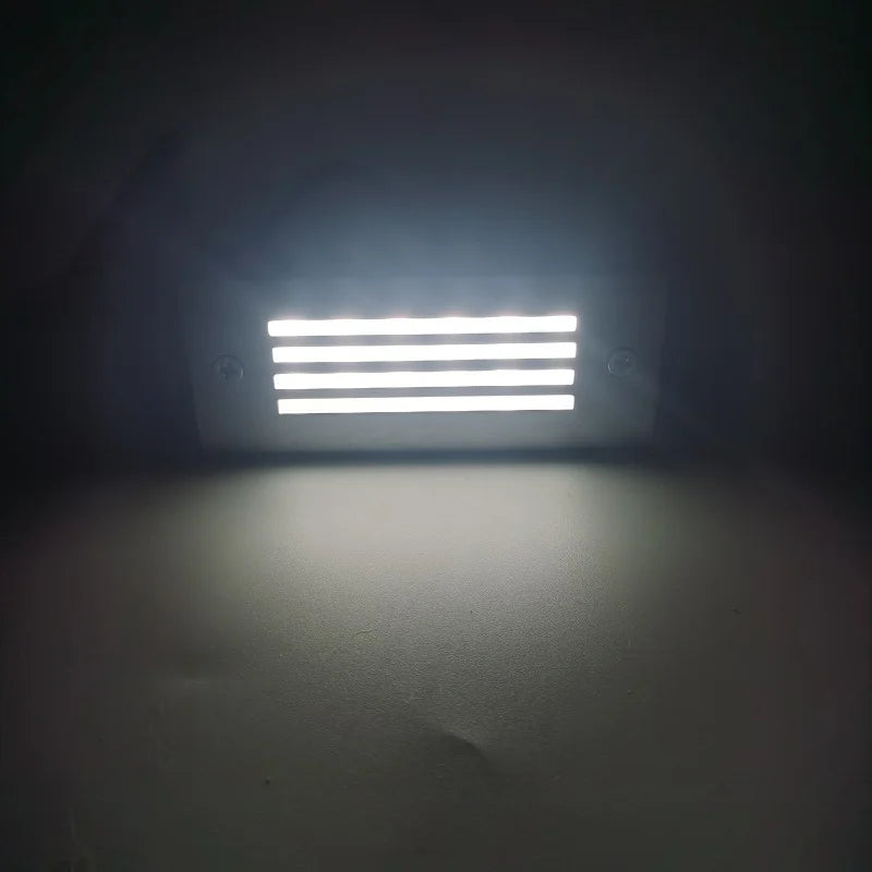 LED Deck Step Light 15Leds Underground Lamp Recessed Stair Paitio ground Spot Light Floor Garden Landscape Wall Outdoor Lighting