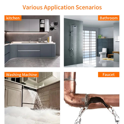 Staniot Tuya Smart Water Leakage Detector Compatible With Home Security Alarm System Support Low Battery Alarm Flood Sensor