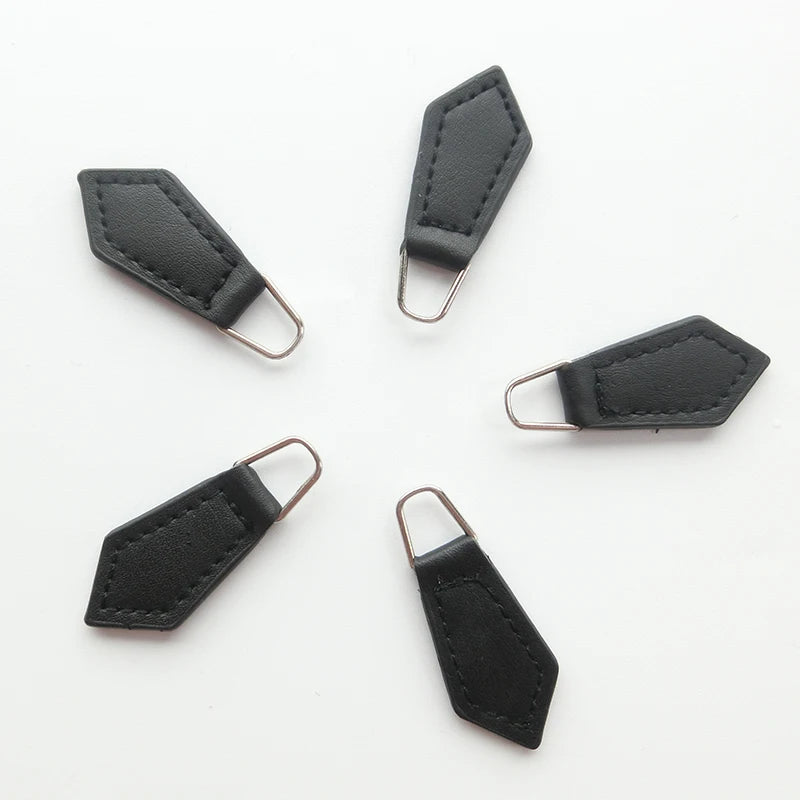 1 Pcs Artificial Leather Zipper Sliders Backpack Apparel Accessories for Pull Strap Pendant Cord Zipper Head DIY Apparel Sewing