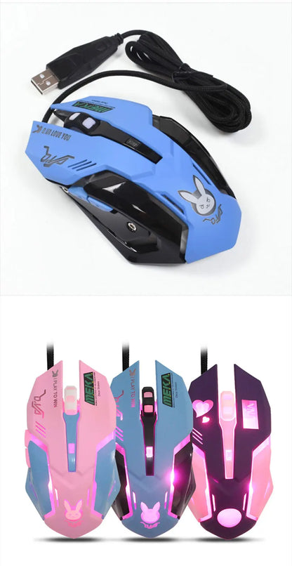 New 2022 Silent Wired Computer Mouse LED Backlight Ergonomic PC Notebook Computer Mouse Variety Optional Computer Accessories