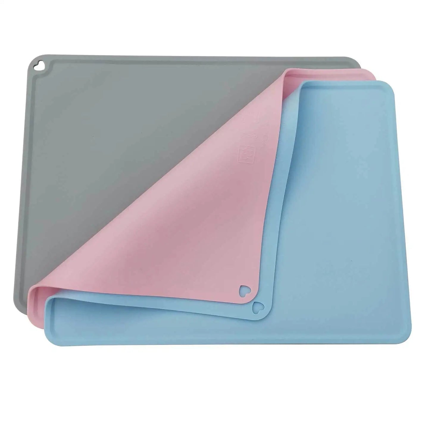 Silicone Pet Food Mat, Waterproof Non - slip Pet Mat for Cat and Dog, Easy Clean, Pet Bowl Drinking Water Pad, Feeding Mat