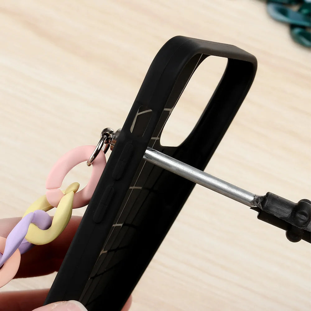 Mobile Phone Straps Phone Pendant Lanyard Decoration Phone Case Anti Lost Chain Beaded Secure for DIY Phone Case Accessory