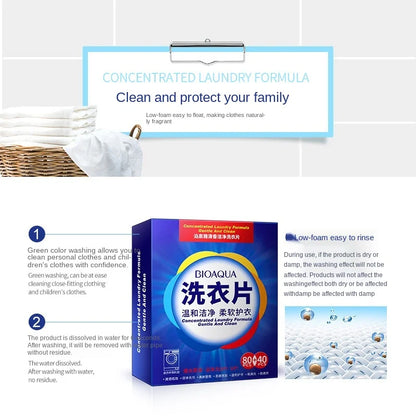 40-120Pcs Efficient Detergent New Fragrance Formula Strong Deep Cleaning Detergent Easy Dissolve Laundry Soap Tablets