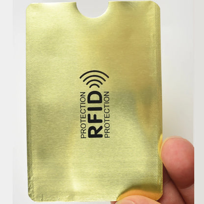 10Pcs/Lot Rfid NFC Blocking Anti Scan ID Case Protection Credit Bank Card Holder Aluminium