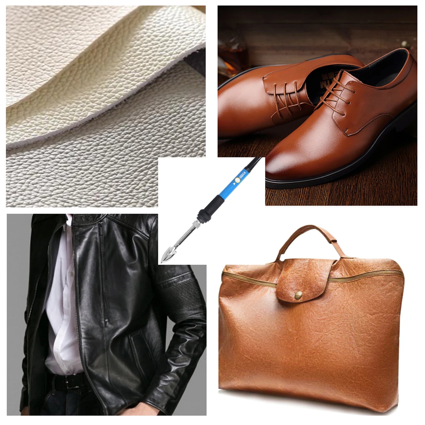 60W Adjustable Mini Soldering Iron Adjustable Temperature Leather Wrinkle Removal Small Iron Constant Temperature Electric Iron