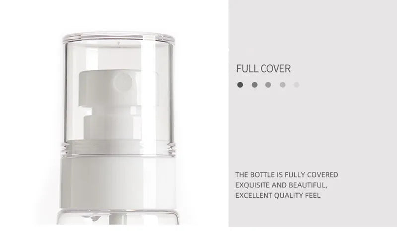 30ml 60ml 100ml UPG Fine Mist Spray Bottle Plastic Bottl Lotion Pump Travel Perfume Water Bottles Refill