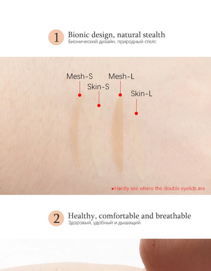 Cheap 600Pcs/box Invisible Eyelid Sticker Lace Eye Lift Strips Double Eyelid Tape Adhesive Stickers Eye Tape Tools L/S Style