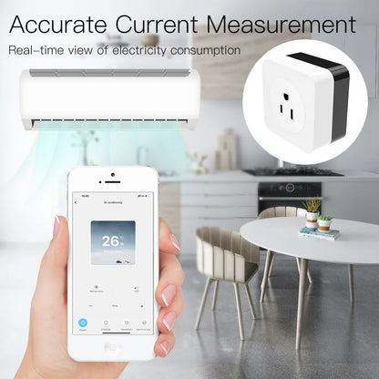 Alexa Compatible Smart Wall Socket Air Conditioner Companion Plug IR Remote Control Support Plug 16A US UK EU Plug Tuya Smart