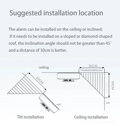 Xiaomi Smoke Detector Honeywell Sensor Fire Alarm Audible&Visual Alarm Work With Bluetooth-compatible Gateway Smart Remote APP
