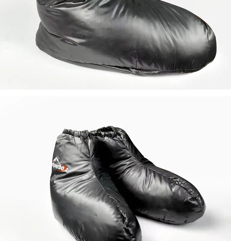 Kamperbox Down Slippers Down Socks Camping Down Booties for Sleeping Bag Camping  Down Socks AQ3