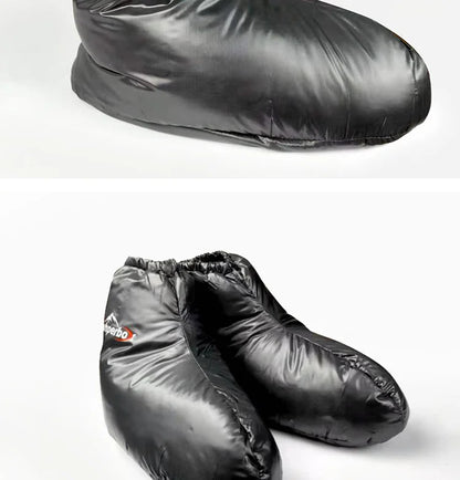Kamperbox Down Slippers Down Socks Camping Down Booties for Sleeping Bag Camping  Down Socks AQ3