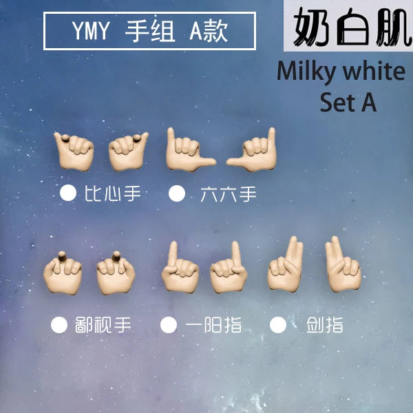 Obitsu 11 Doll Toys YMY Body Suitable for GSC Head Ob11 BJD Body Spherical Joint Doll Toy Hand Set Accessories