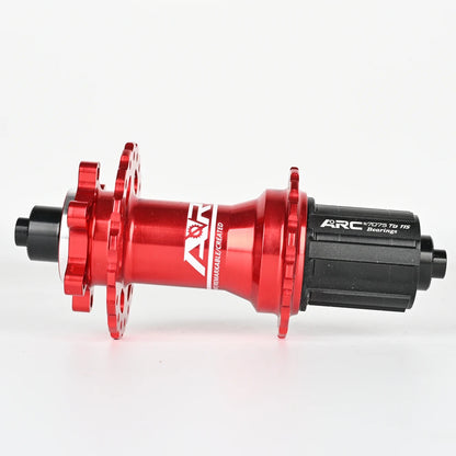 Bicycle Hubs ARC MT006 MTB Bike Hubs, 4 NBK Bearings, 28/32/36 Holes, 6-Bolt Disc Brake, 8-11 Speed, 4-Pawl 3-Tooth Design