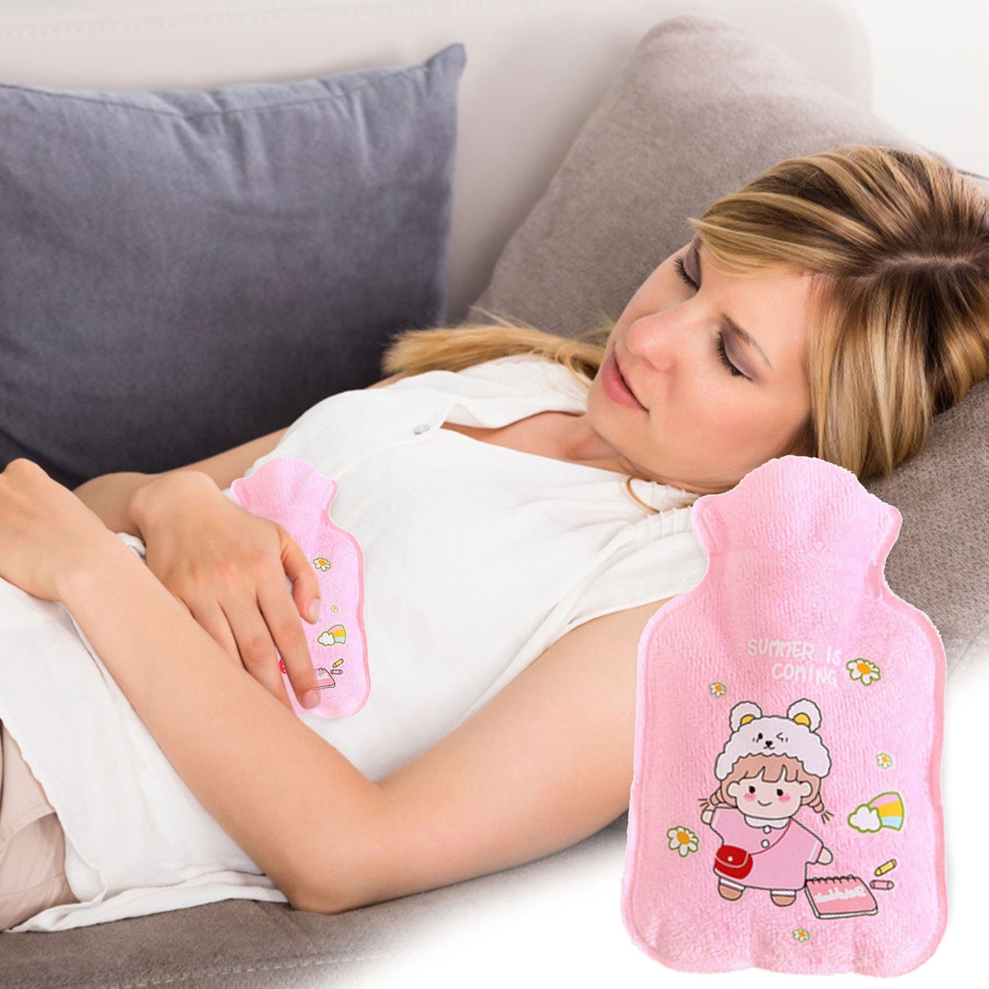 Top Selling Water-filled Hot Water Bottle Portable Water Hot Water Bottle Small Hot Water Bag Household Merchandises