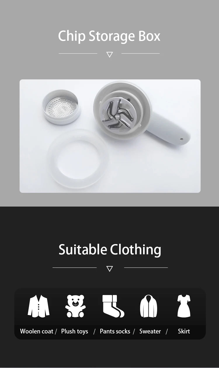 Lint Remover Clothes Fuzz Pellet Trimmer Machine Electric Portable Chargeable Fabric Shaver Removes for Clothes Spools Removal