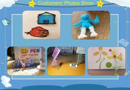 3D Pen 3d Printing Pen DIY Drawing Pens PLA Filament With USB PU Travel Case Birthday Christmas Gift For Kids Children