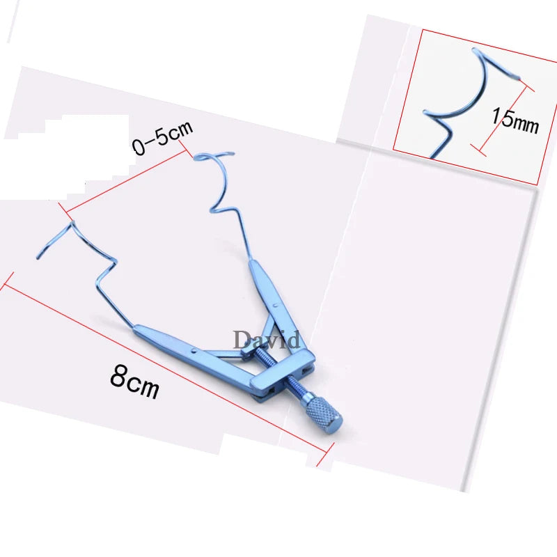 Microscopic Medical Ophthalmic Instruments Titanium Eyelid Stretcher Medical Surgery Eyelid Open Stretcher Seal