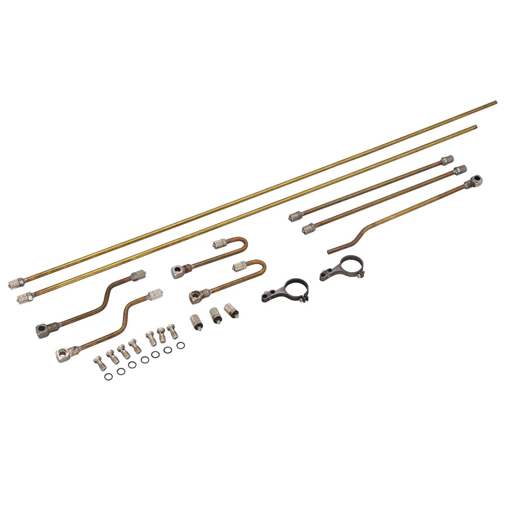 Upgrade 360L Excavator Hydraulic Copper Pipe Quick Connector Set For 1/14 RC Hydraulic Excavator JD-106 Engineering vehicle Part