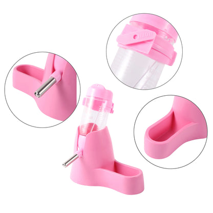 Pet Hamster Drinker Water Bottle Dispenser Feeder Hanging Pet Guinea Pig Squirrel Rabbit Drinking Head Pipe Fountain