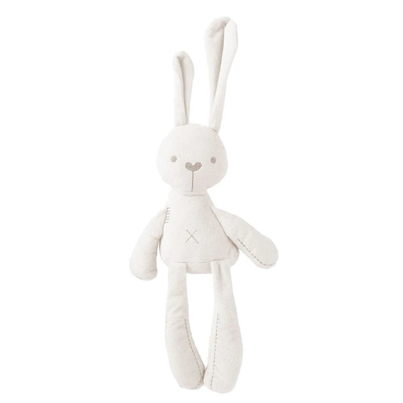 Stuffed Animals Bunny Soft Snuggle Bunny Baby Sleep Cotton Rabbit Toys Childs First Bunny Doll Natural Cotton Pink White