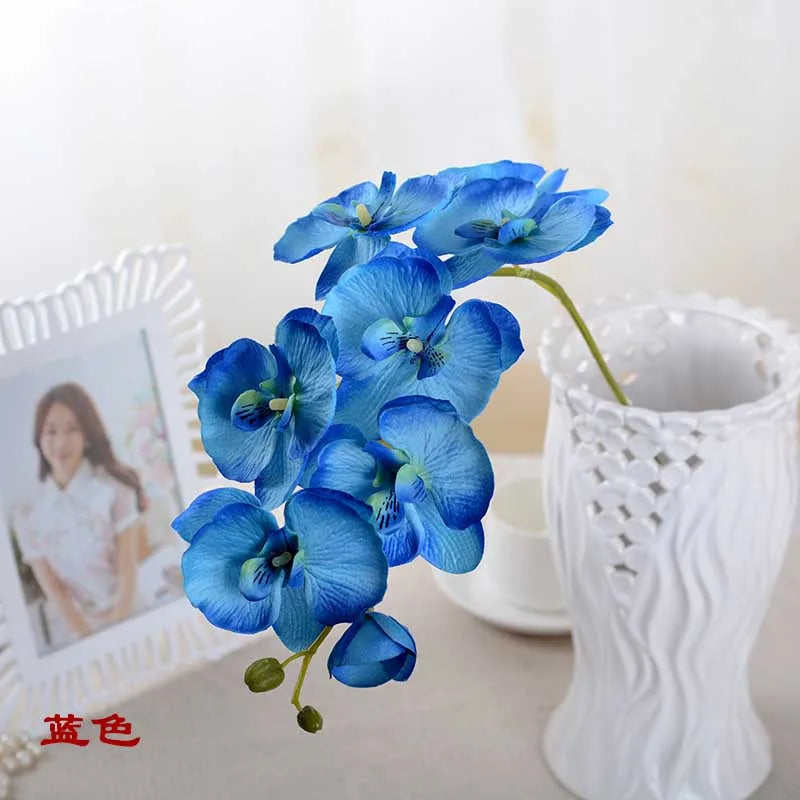 3D Artificial Butterfly Orchid Flowers Fake Moth flor Orchid Flower for Home Wedding DIY Decoration Real Touch Home Decorations