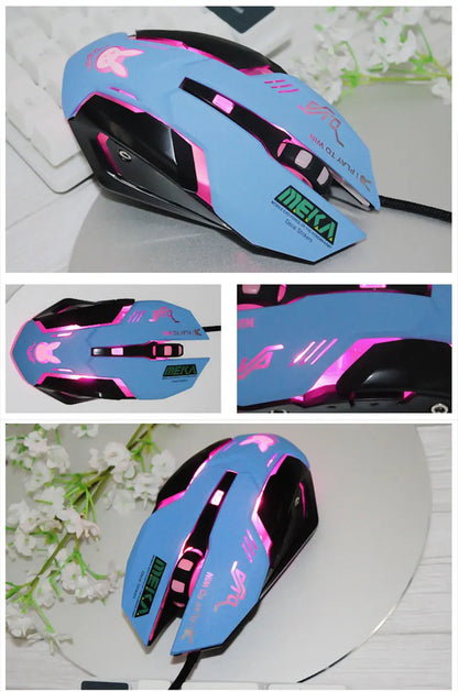 New 2022 Silent Wired Computer Mouse LED Backlight Ergonomic PC Notebook Computer Mouse Variety Optional Computer Accessories