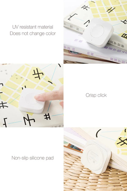 Aqara Wireless Mini Switch Zigbee Connection Versatile 3-way Control Button for Smart Home Devices Compatible with Apple HomeKit