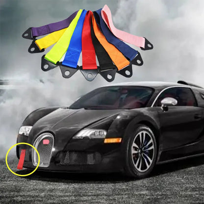 25cm Towing Rope High Strength Nylon Trailer Tow Ropes Racing Car Universal Tow Eye Strap Tow Strap Bumper Trailer Accessories