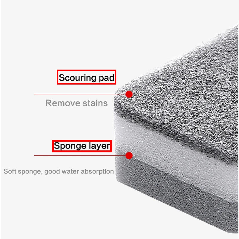 20/30pcs Dishwashing Sponge Kitchen Nano Emery Magic Clean Rub Pot Rust Focal Stains Sponge Removing Kit Cleaning Brush Sponges