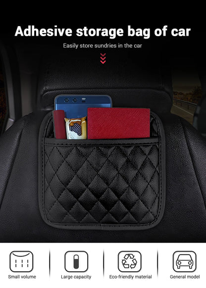 Multifunction Car Organizers Pocket Bags For Car Storage Box Collecting Bag For Cards Phone Key Sticky Pouch In Car Interior