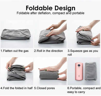 Inflatable Travel Pillow Foot Rest Kids Car Airplane Sleeping Bed Leg Support Height Adjustable Footrest Pillow for Long Trips