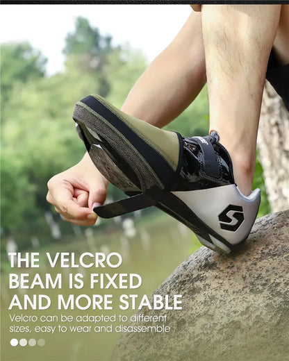 WEST BIKING Bicycle Half Shoe Cover Windproof Non-slip Cycling Boot Cover MTB Road Bike Waterproof Overshoes Bicycle Equipment