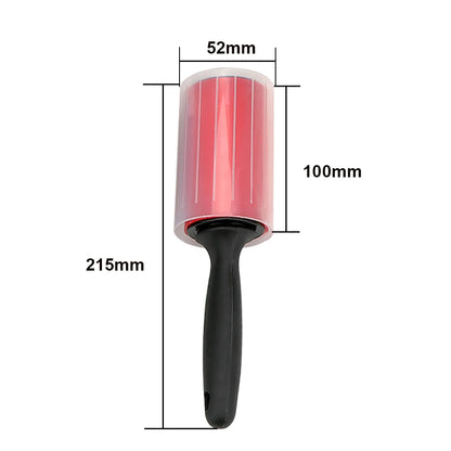 Reusable Sticky Roller For Cleaning Clothes Cat Dog Hair Clean Brush Washable Silicone Dust Lint Wiper Remover