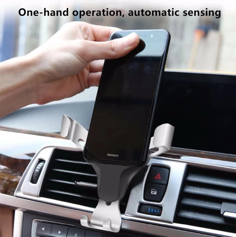 Gravity Car Holder For Phone Air Vent Clip Mount Mobile Cell Stand Smartphone GPS Support For iPhone Xiaomi In Car No Magnetic