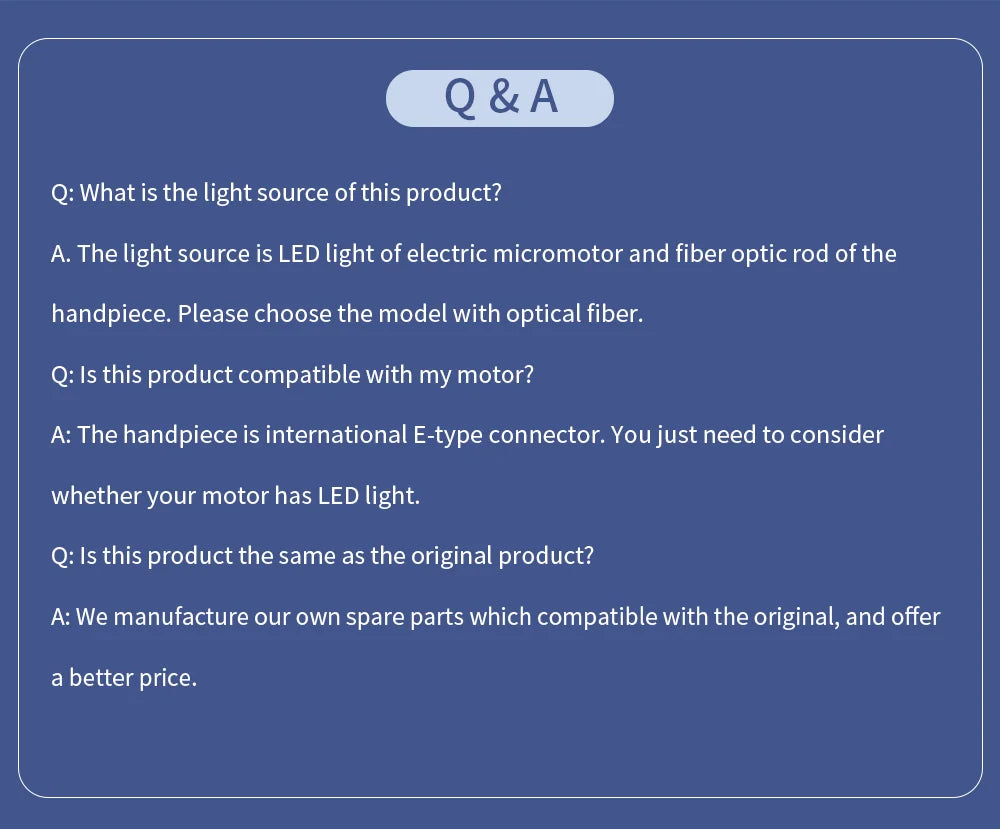 LED Illumination Dental Low Speed Air Motor With Micro Power Generator E-type 2/4/6 Hole Internal Water Spray AI-M205LG