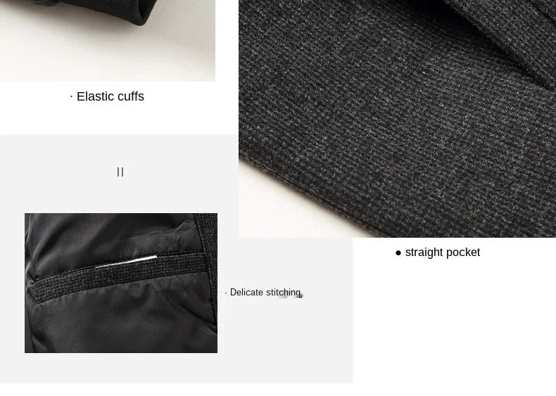 New Brand Casual Fashion Baseball Collar Autumn Winter Mens Coat 2025 Men Clothing Fashion Jacket Solid Classic Windbreaker