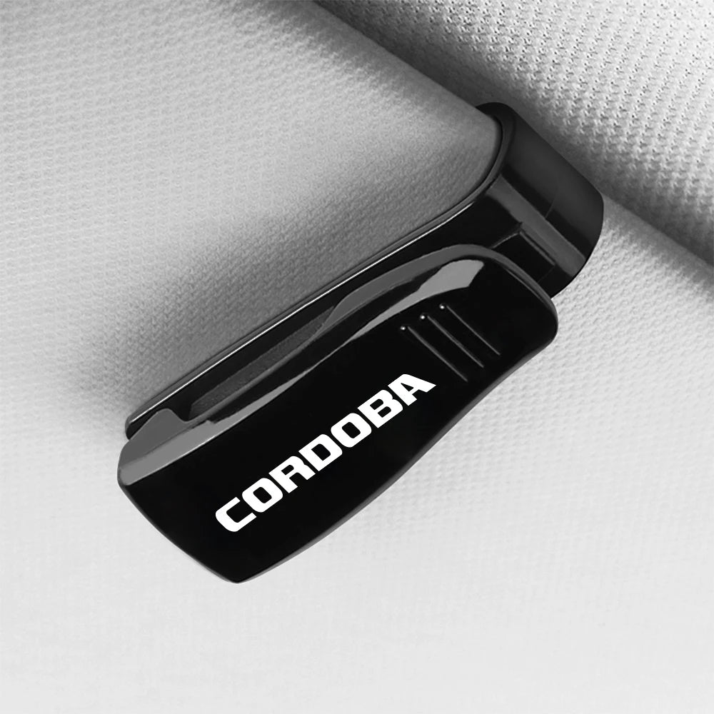 Car Glasses Clip Holder Auto Accessories For Seat Leon Ibiza Ateca Arona Cordoba Toledo Altea Alhambra Arosa Exeo Mii Tarraco