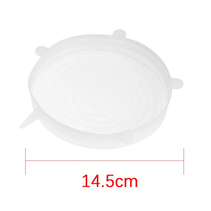 Universal Reusable Silicone Stretch Lids Food Wrap Silicone Cover for Cookware Bowl Pan Cooking Kitchen Accessories