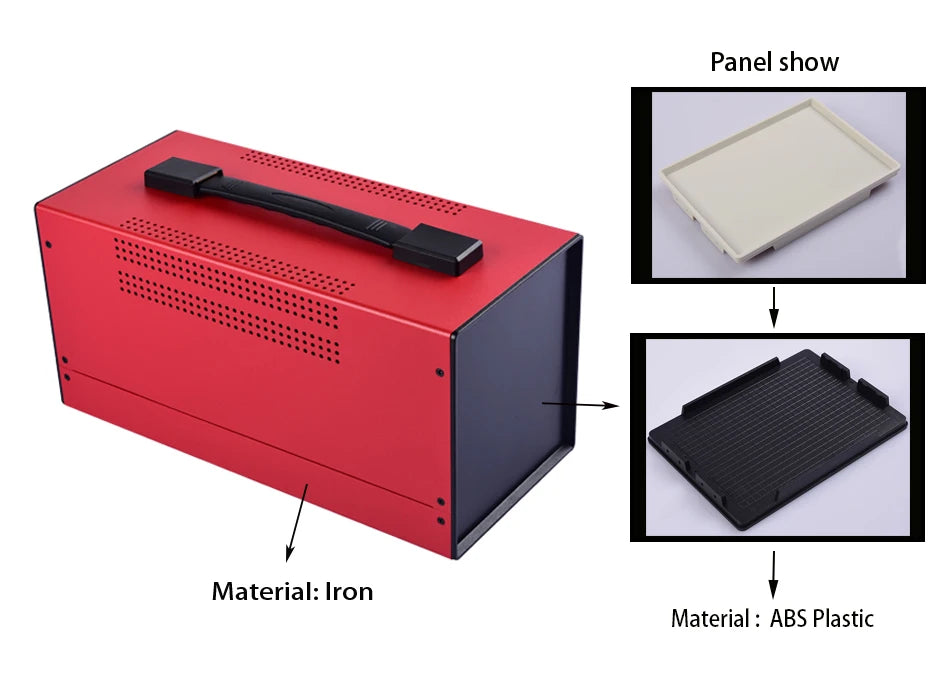 Electronics housing for amplifier diy instrument case Iron project box iron pcb junction box metal box 325*160*150mm