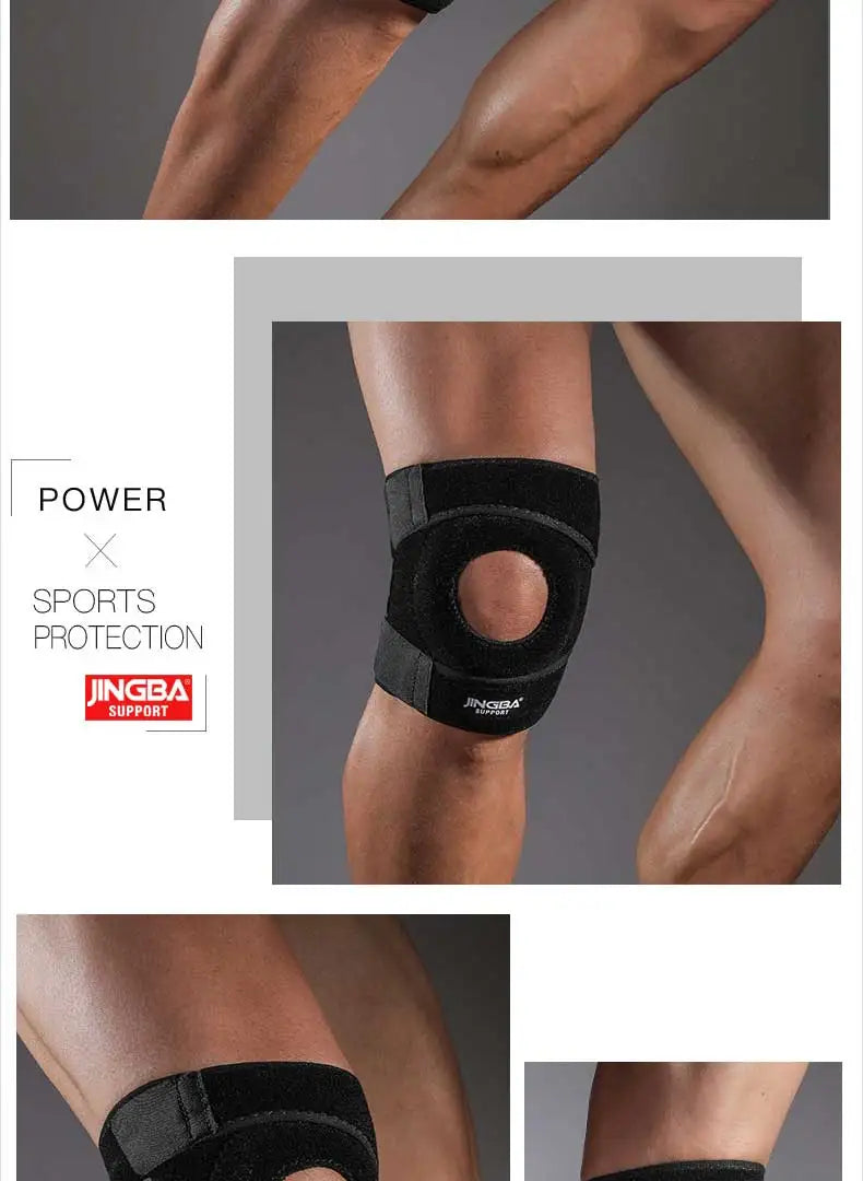 JINGBA SUPPORT 1 PCS Sports Fitness Knee Pads For Joints Protector Kneecap Adjustable Knee Pads Support Joelheira Drop Shipping