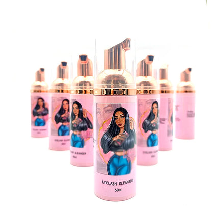 Lash Cleanser Shampoo for Eyelash Extension Wholesale Clean Tools No Irritation Eyelash Foam Soap Bluk Private Label Shampoo