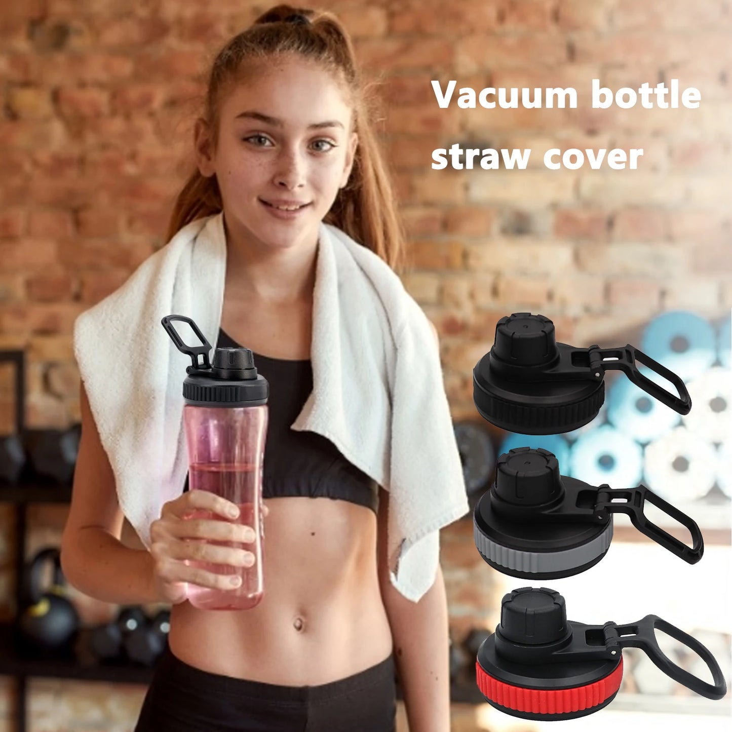 Bottle Straw Flip Replacement Lid for Hydro Flask Wide Mouth Water Bottle Outdoor Portable Fashion Plastic Bottle